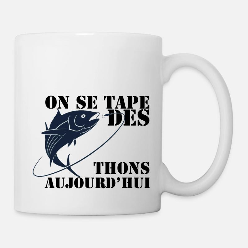 péche aux thons - Mug blanc - blanc