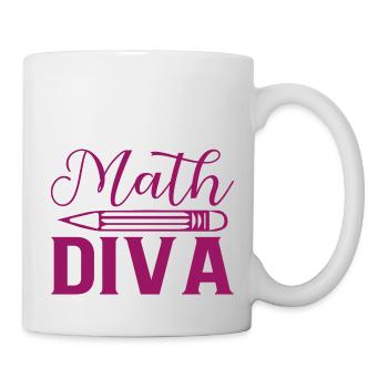 Math Diva, For all divas who love mathematics - Mug - white - Right