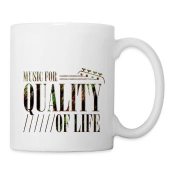 Groupe de musique rock Guitare rétro Heavy Metal vintage - Mug blanc - blanc - Droite
