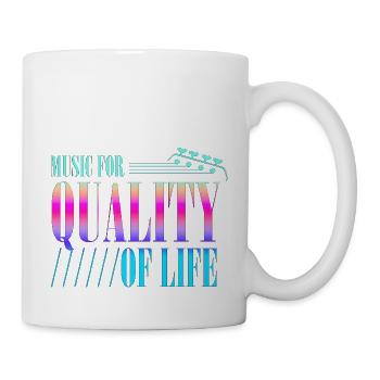Groupe de musique rock Guitare rétro Heavy Metal vintage - Mug blanc - blanc - Droite