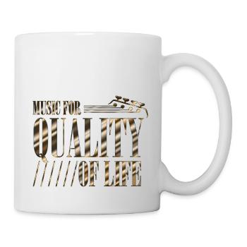 Groupe de musique rock Guitare rétro Heavy Metal vintage - Mug blanc - blanc - Droite