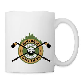 Minigolf is my life - Tasse - Weiß - Rechts