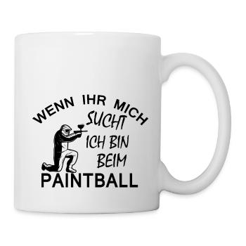 Paintball Airsoft - Tasse - Weiß - Rechts