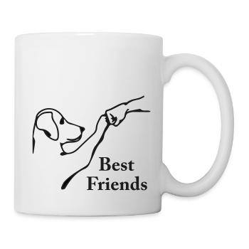 High five Hund - Tasse - Weiß - Rechts