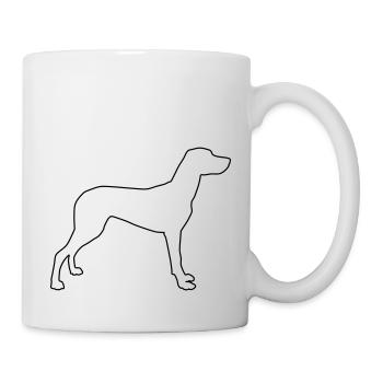 vizla konturen 1 - Tasse - Weiß - Rechts