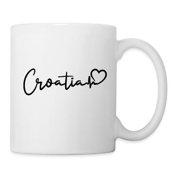 Croatia Herzschlag - Tasse - Weiß - Rechts