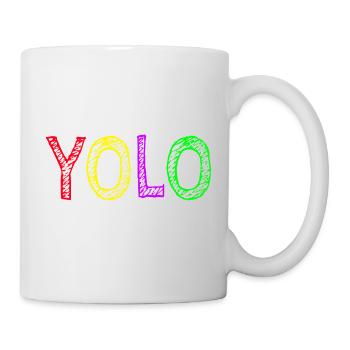 Yolo - You only live once - Tasse - Weiß - Rechts