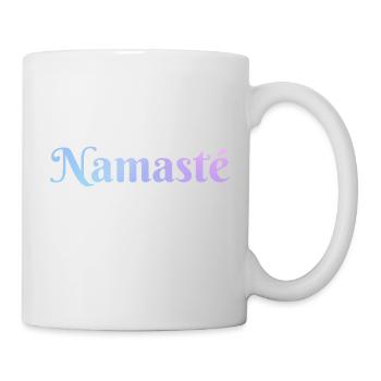 Namaste lettering with magic gradient - Mug - white - Right
