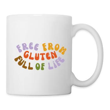 Free from gluten full of life V.2 - Tasse - Weiß - Rechts