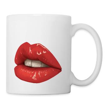 Lippen - Tasse - Weiß - Rechts