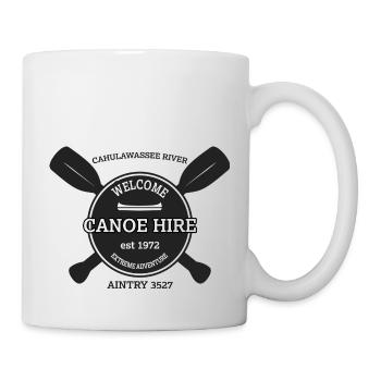 Kanuverleih Logo - Befreiung. - Tasse - Weiß - Rechts