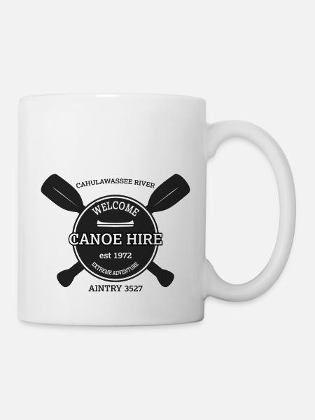 Logo de location de canoë - Délivrance. - Mug blanc - blanc
