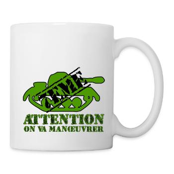 Attention on va manœuvrer - Mug blanc - blanc - Droite
