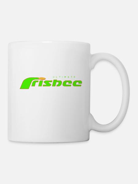 ultimate frisbee green - Tasse - Weiß