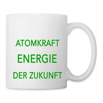 Atomkraft Energie der Zukunft - Tasse - Weiß - Rechts