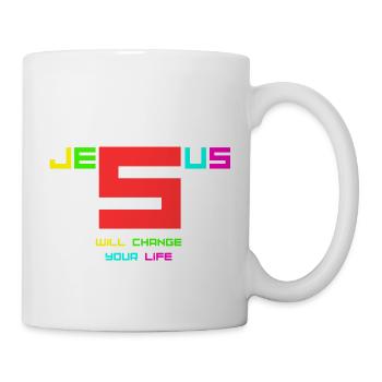 Jesus will change your life2 - Mug - white - Right