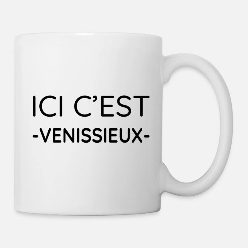 Ici c'est Venissieux (noir) - Mug blanc - blanc