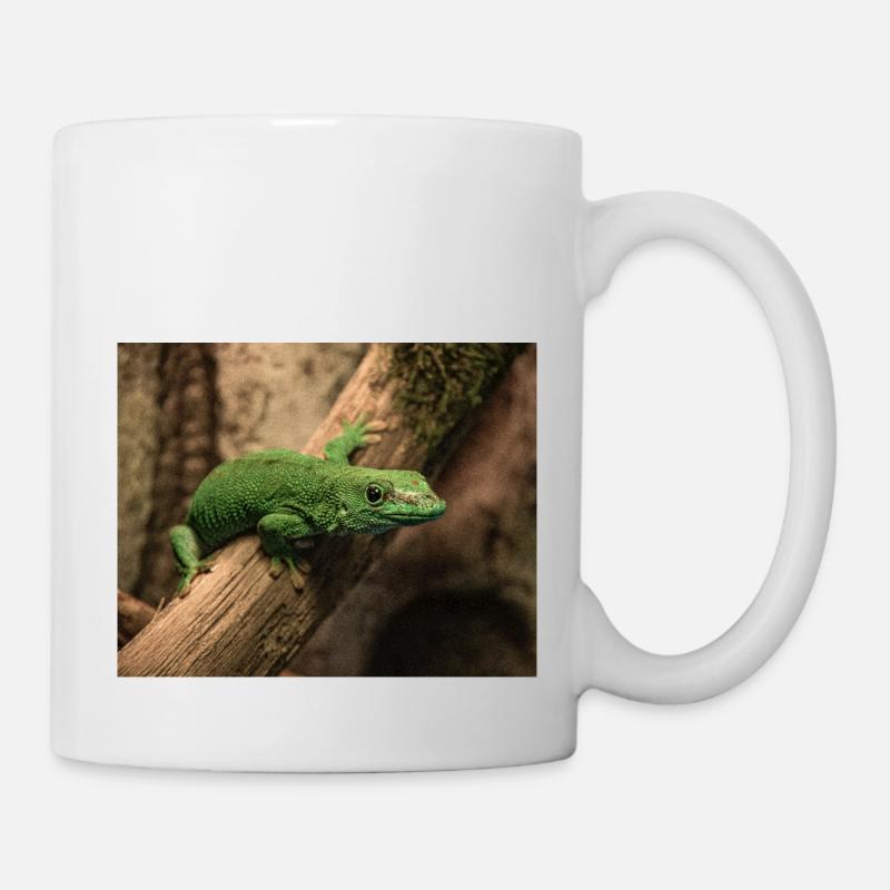Madagascar Taggecko auf einem Ast - Tasse - Weiß