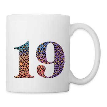 19th Birthday Leopard - Mug - white - Right