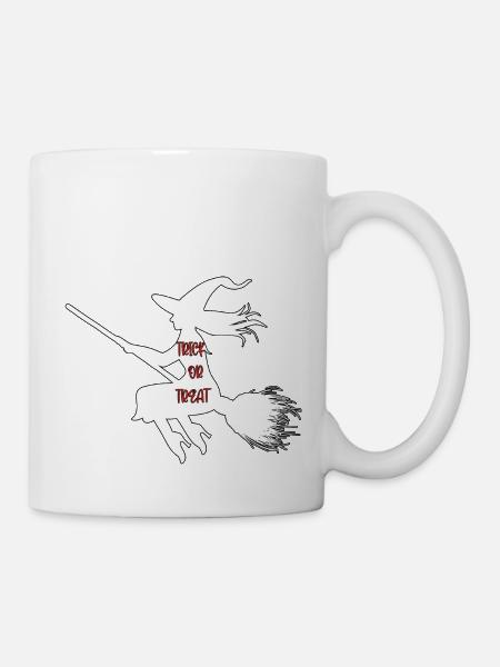 Süßes oder Saures Hexe - Tasse - Weiß