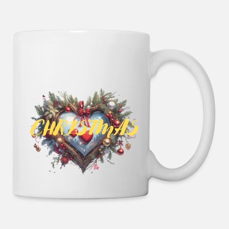 CHRISTMAS HEART - Tasse - Weiß