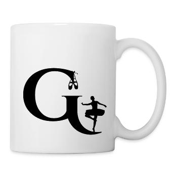 Letter g ballerina - Mug - white - Right