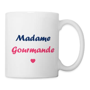 Madame Gourmande - Mug blanc - blanc - Droite