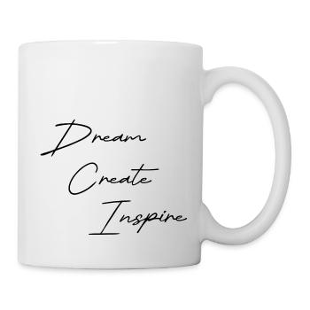 Dream Create Inspire black - Tasse - Weiß - Rechts