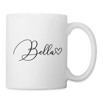 Bella Surname First Name Girl - Mug - white - Right