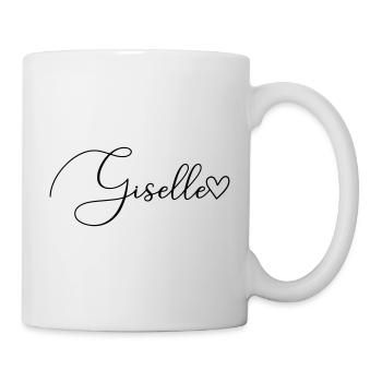 Giselle Nom de famille Prénom Fille - Mug blanc - blanc - Droite