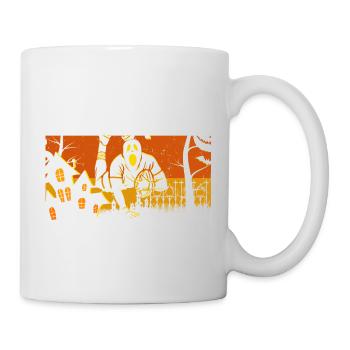Retro Rugby d'Halloween - Mug blanc - blanc - Droite