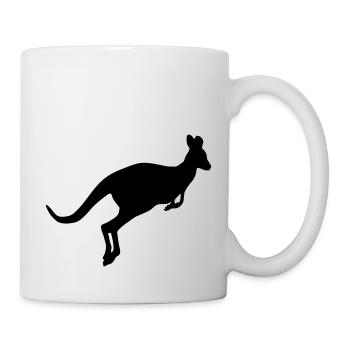kangaroo 01 - Tasse - Weiß - Rechts