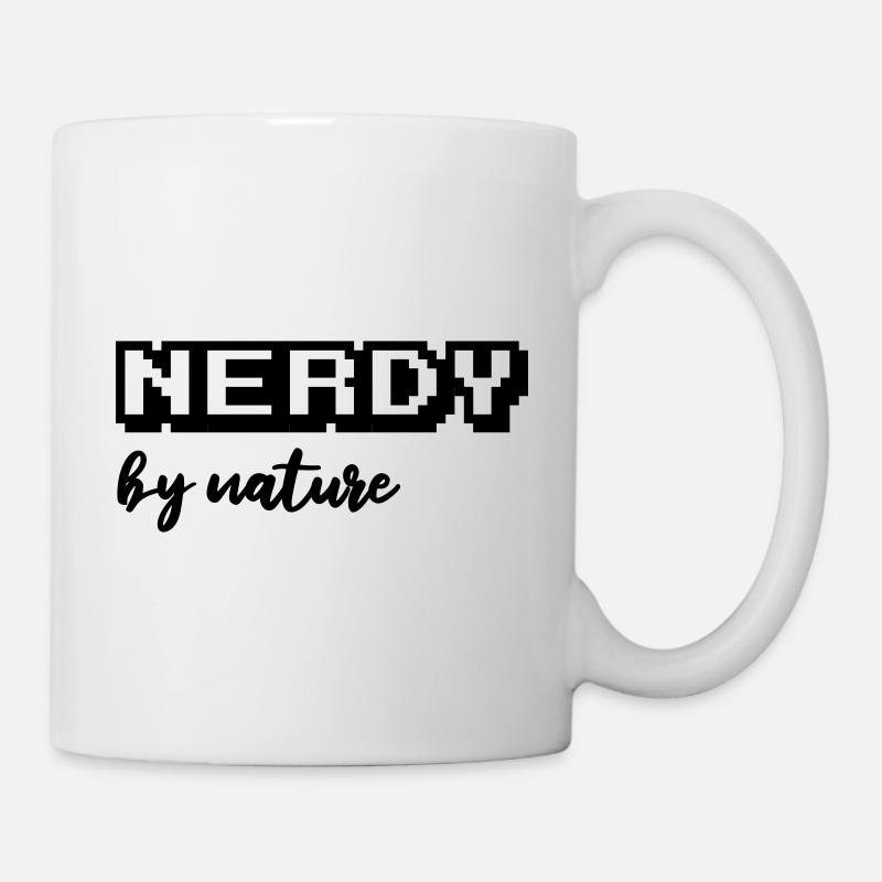 Nerdy by nature - Tasse - Weiß