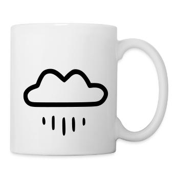 Simple rain cloud - Mug - white - Right