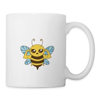 Biene Stark - Tasse - Weiß - Rechts