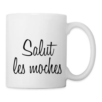 salut - Mug blanc - blanc - Droite