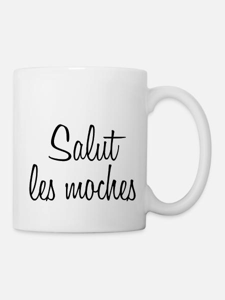 salut - Mug blanc - blanc