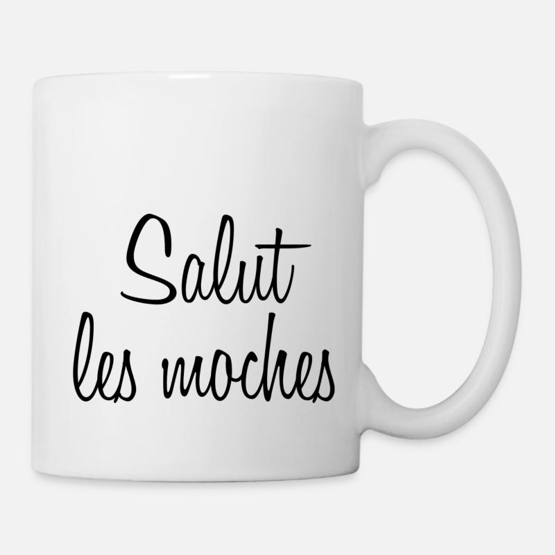 salut - Mug blanc - blanc