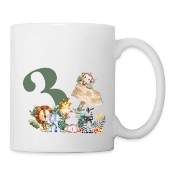 3rd Birthday Personalized Safari - Mug - white - Right