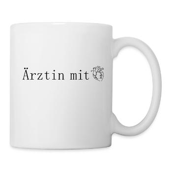 Ärztin mit Herz - Tasse - Weiß - Rechts