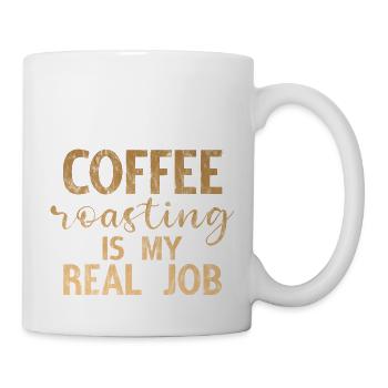 La torréfaction du café est mon vrai travail 3 - Mug blanc - blanc - Droite
