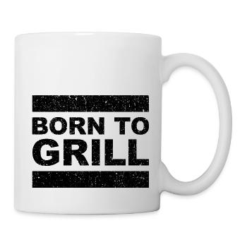 Born To Grill - Funny Gift for Grill Enthusiasts - Mug - white - Right