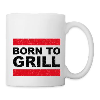 Born To Grill - Funny Gift for Grill Enthusiasts - Mug - white - Right