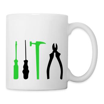 werkzeug - Tasse - Weiß - Rechts