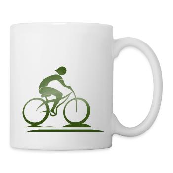 Cycliste - Mug blanc - blanc - Droite