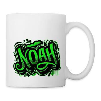 Noah Name Graffiti Green - Mug - white - Right