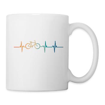 Heartbeat Fahrrad - Tasse - Weiß - Rechts