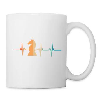 Heartbeat chess games - Mug - white - Right