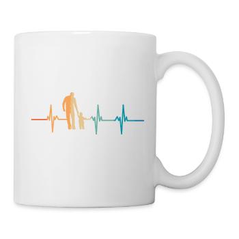 Battement de cœur papa - Mug blanc - blanc - Droite
