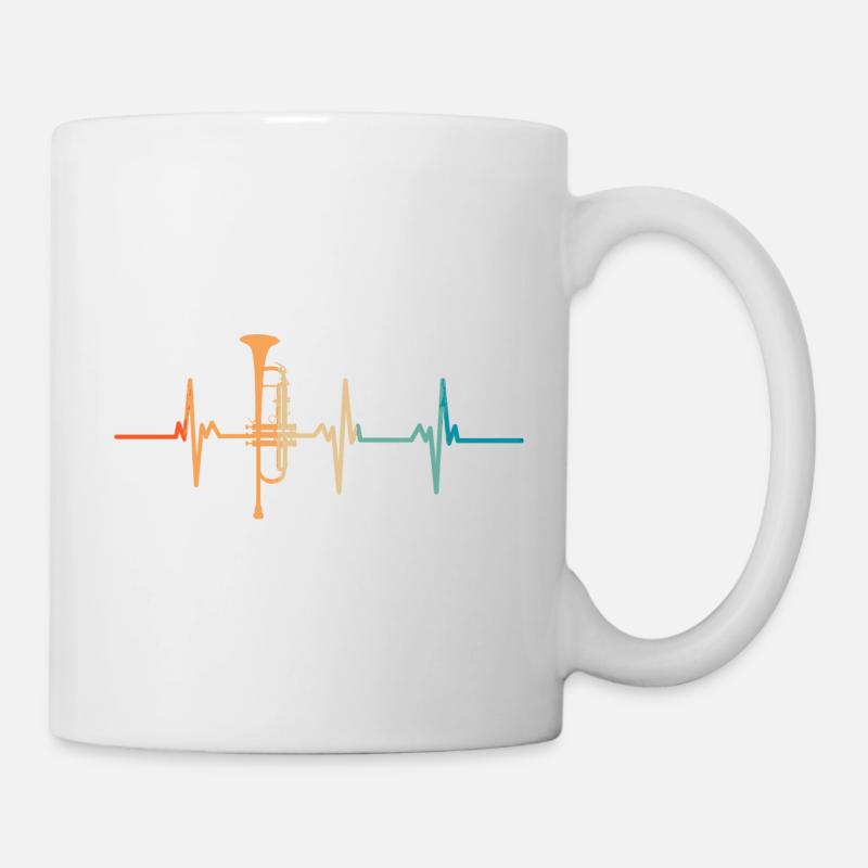 Trumpet Heartbeat - Mug - white